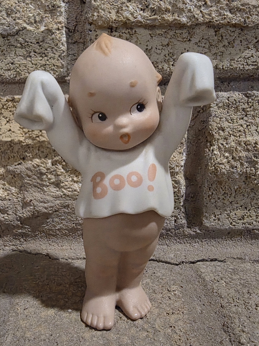 ​Vintage 1993 Enesco Jesco Kewpie Pie Doll Boo Ghost  Porcelain Halloween